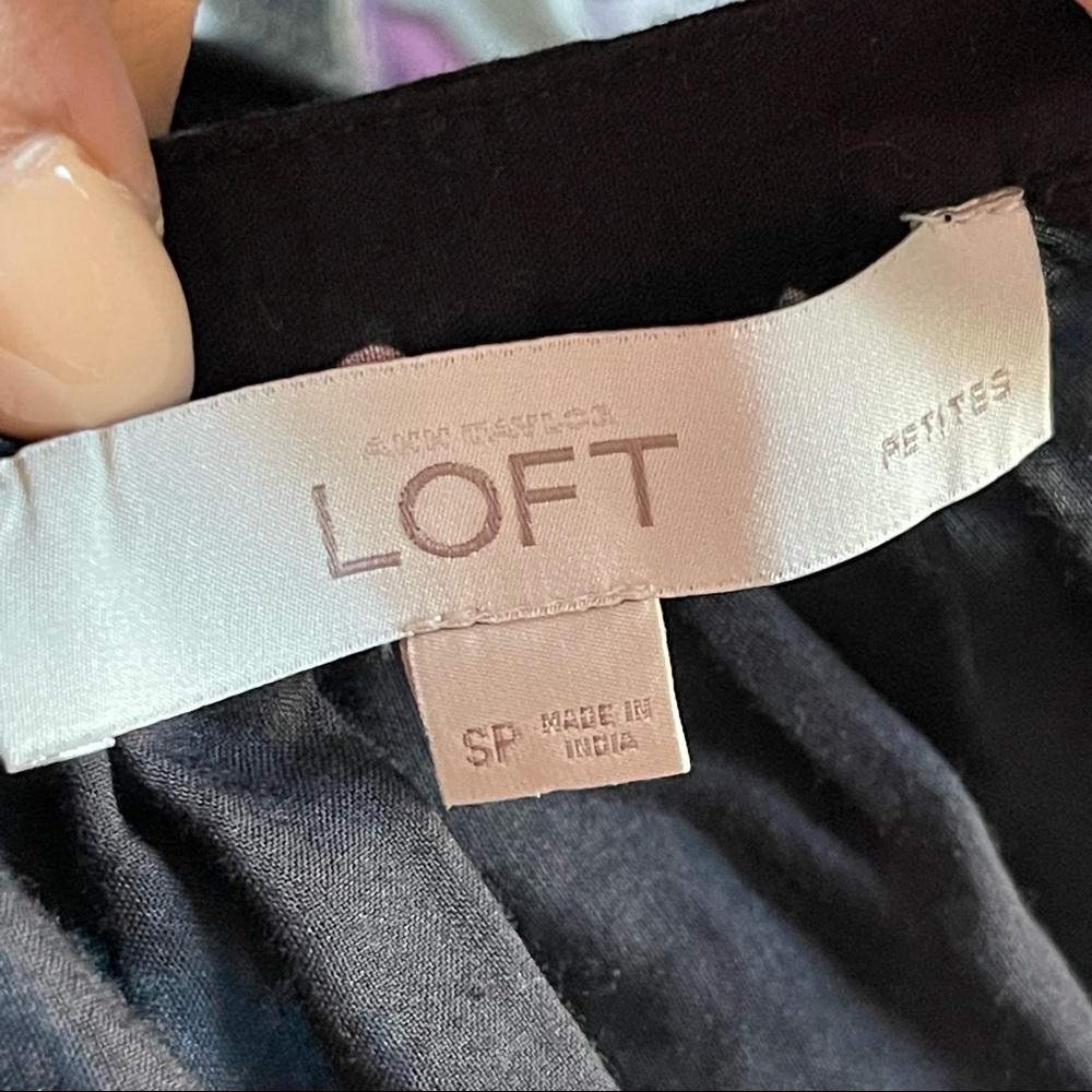 LOFT | Floral Semi Sheer Tunic Top Sz SP - Picture 6 of 7